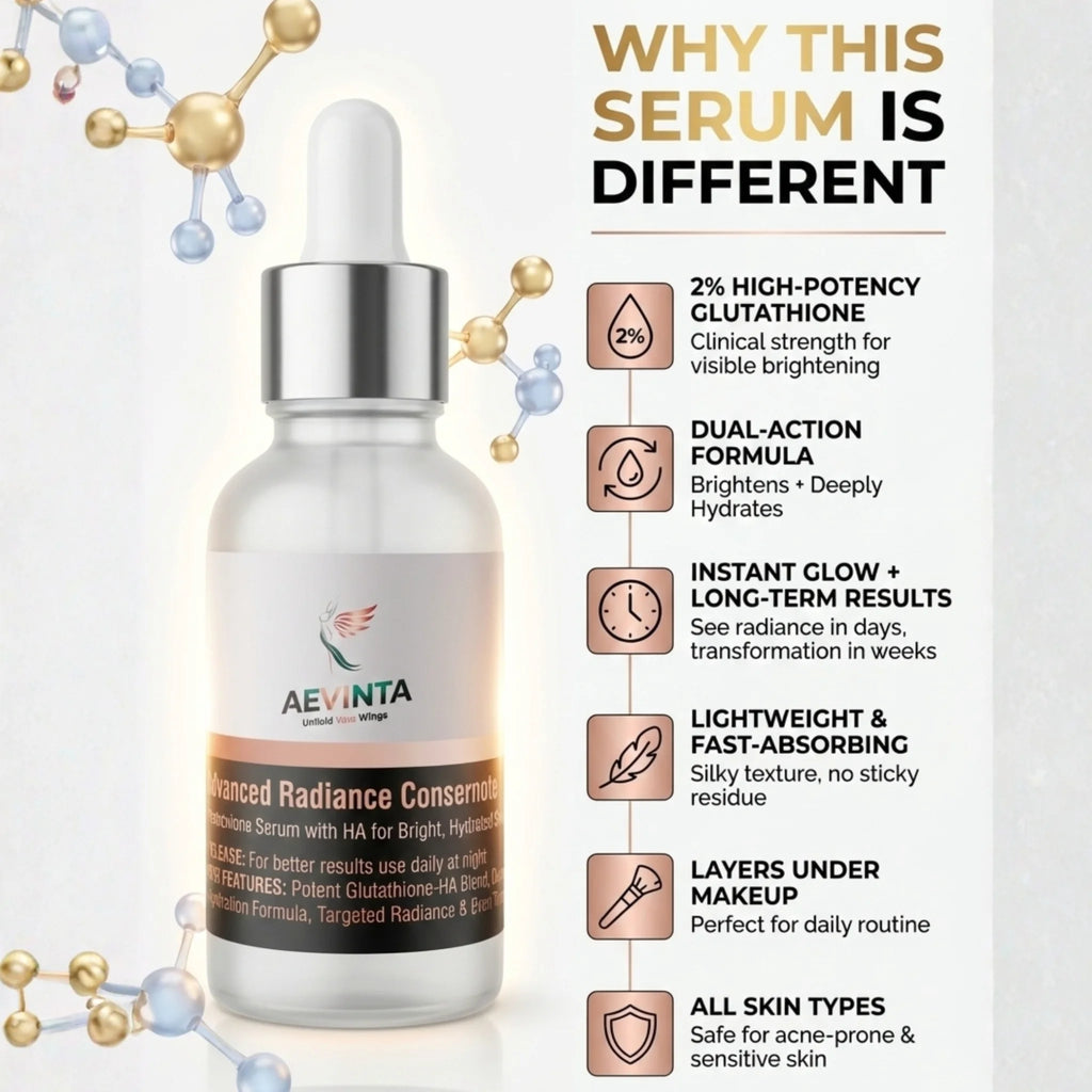 Aevinta 2% glutathione formula - fragrance free serum for all skin types